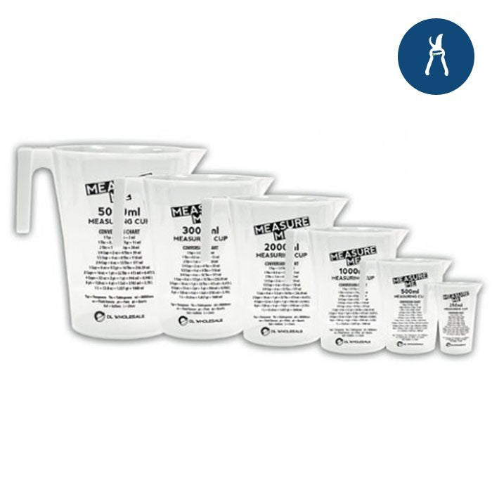 Growing Essentials 3000ml Measuring Cup side by side