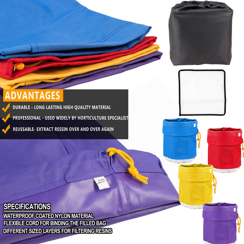 Yield Lab 5 Gallon Bubble Extraction Bags: 4 Bag Set specifications