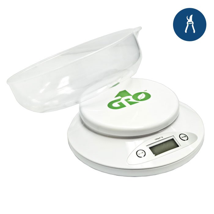 Growing Essentials Gro1 Nutrient Digital Scale bowl with scale