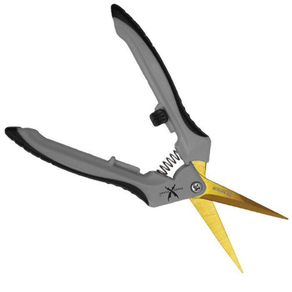 Growing Essentials Piranha Pruner Trimming Scissors - Straight Titanium Blade top view