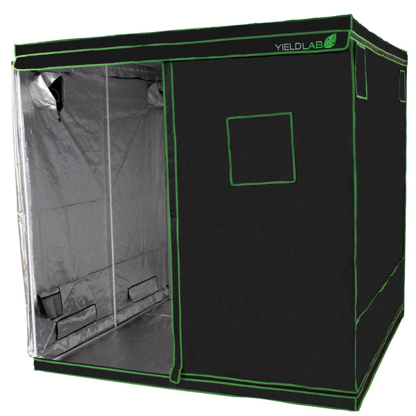 Yield Lab 78” x 78” x 78” Reflective Grow Tent FABRIC ONLY front half open