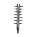 Hydroponics Chrome Air Divider 14 Outlet side profile