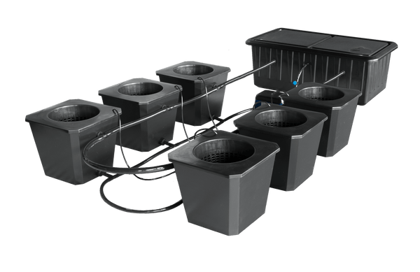 Hydroponics SuperPonics BubbleFlow Bucket 6 Site DWC System with all components