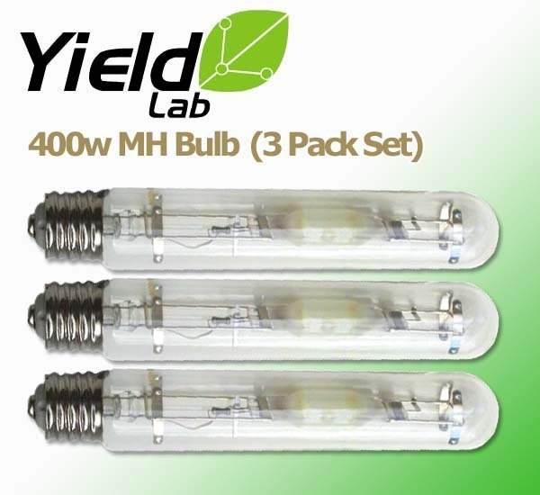 Grow Lights Yield Lab MH 400w Lamp HID Bulb (3 Pack) side profile