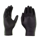 Industrial White Nitrile Gloves 100 pack - Large front and back