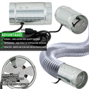 Climate Control Yield Lab 6” Booster In-Line Duct Fan features