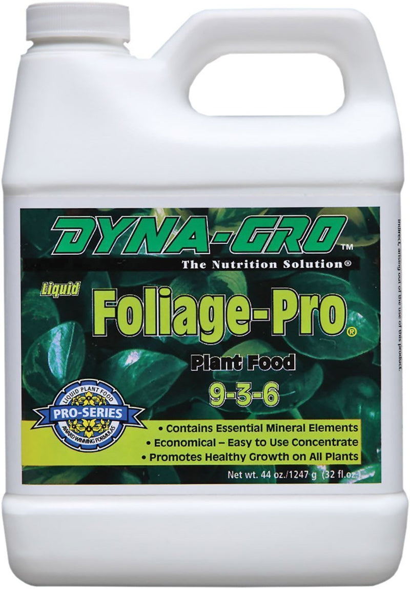 Nutrients Dyna-Gro Foiliage Pro 9-3-6 front of bottles