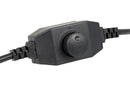Yield Lab 4 Inch 190 CFM Air Duct Fan Vent System with Built-In Fan Speed Controller dial close up