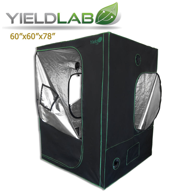 Yield Lab 60" x 60" x 78" Reflective Grow Tent FABRIC ONLY front and side open