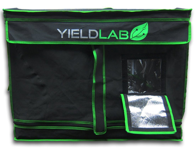 Yield Lab 32" x 32" x 24" Reflective Grow Tent front with window open