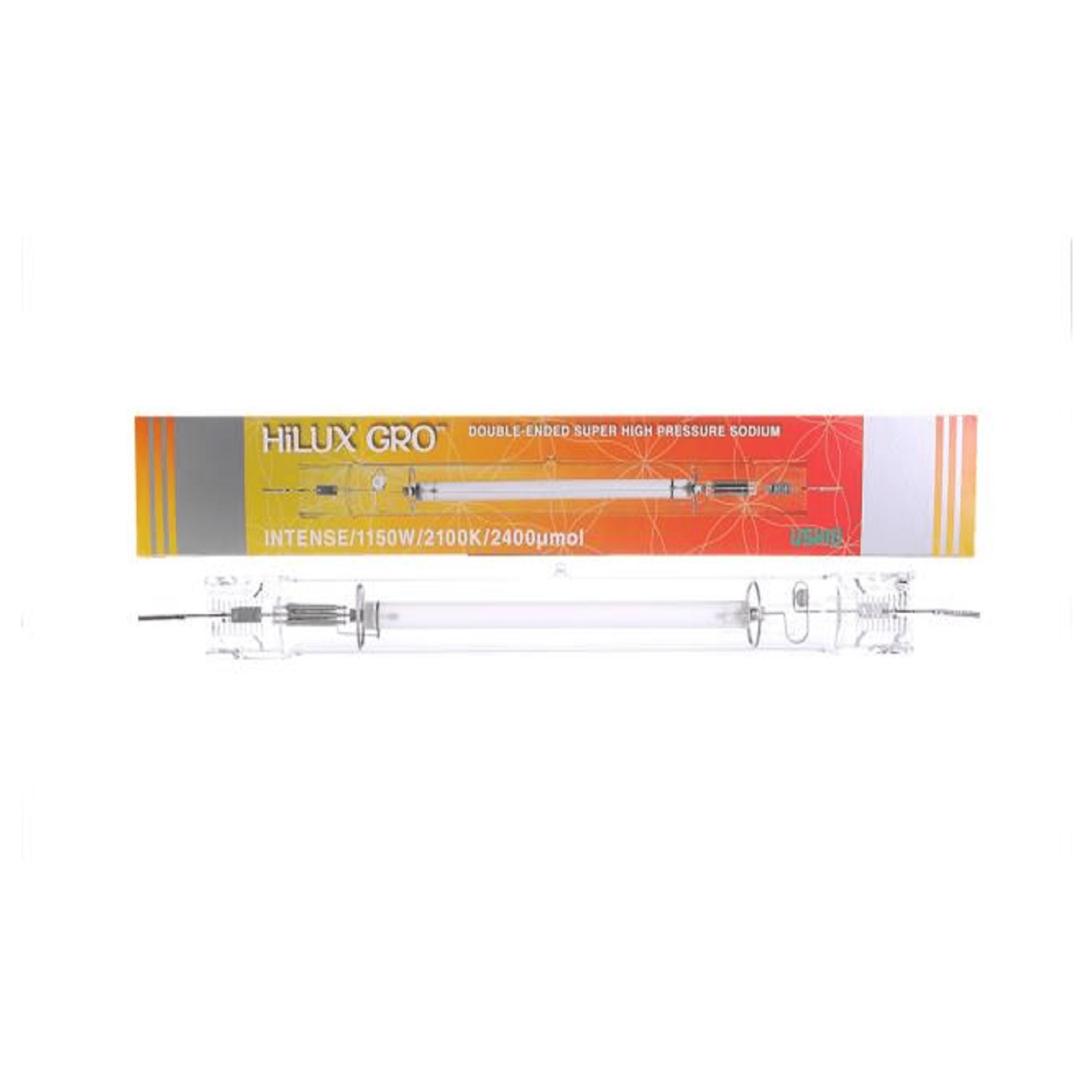double ended grow light bulb Ushio HiLUX GRO Intense Double-Ended High Pressure Sodium (HPS) Lamp, 1150W