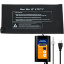 Propagation Yield Lab 20.75 x 10 Inch Heat Mat and Thermostat Temperature Controller top view