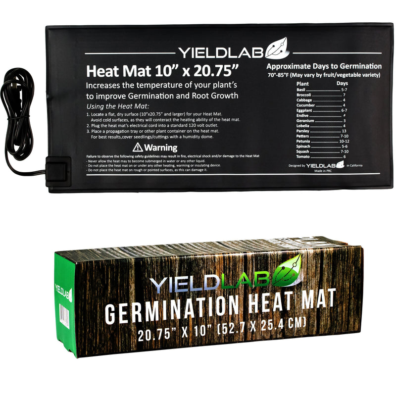 Propagation Yield Lab 20.75 x 10 inch Seed and Clone Heat Mat with box