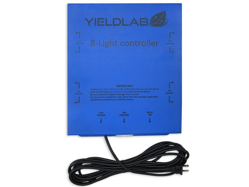 Grow Lights Yield Lab 8 Outlet 120v/240v Grow Light Relay Controller front
