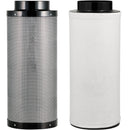 Yield Lab 6 Inch 440 CFM Charcoal Filter and Duct Fan Combo Kit filter with cover