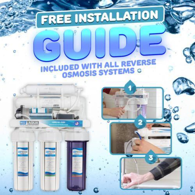 Reverse Osmosis System Nu Aqua Stage 5 with Pump Installation Guide