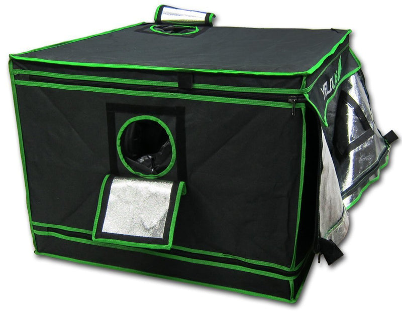 Yield Lab 32" x 32" x 24" Reflective Grow Tent vents open side