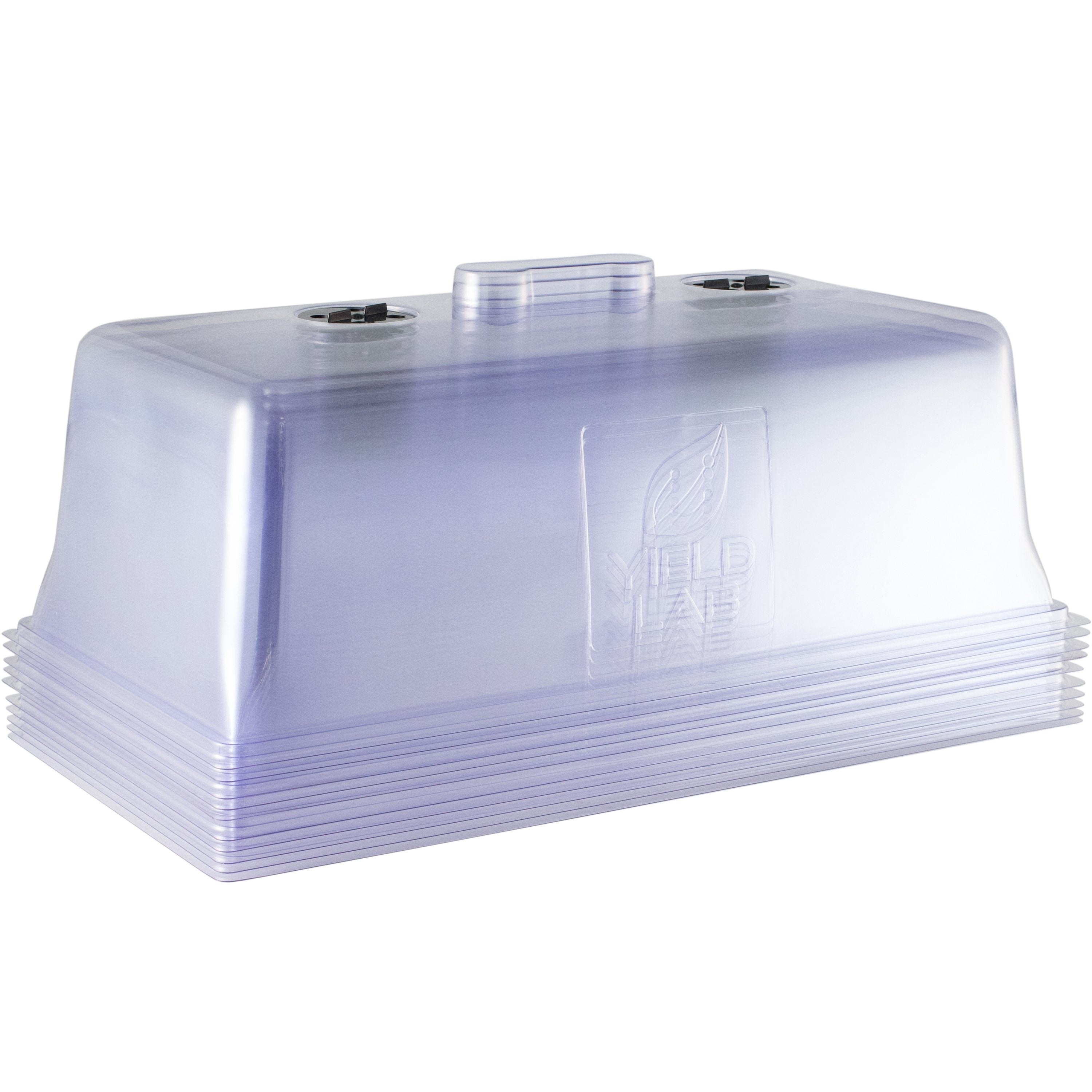 plant tray clear plastic humidity domes Yield lab 7 Inch Tall 10 x 20†10 Pack of Humidity Dome For Propagation and Seedling Germination
