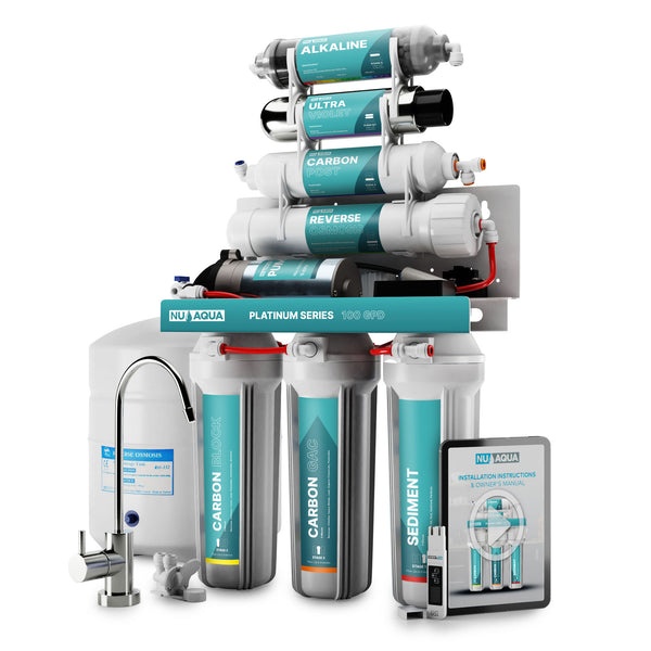 Reverse Osmosis System NU Aqua Platinum Series Stage 7 Pump Main