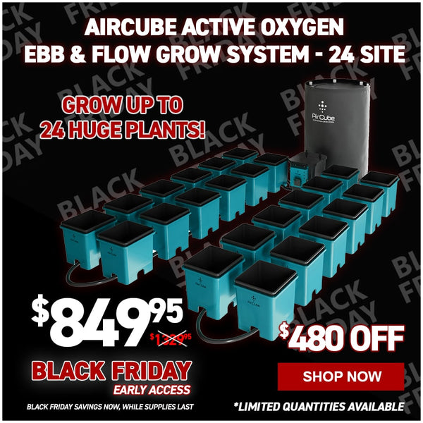 AirCube Active Oxygen Ebb & Flow Grow System - 24 Site