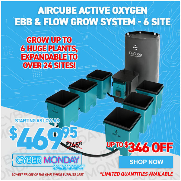 AirCube Active Oxygen Ebb and Flow Grow System - 6 Site