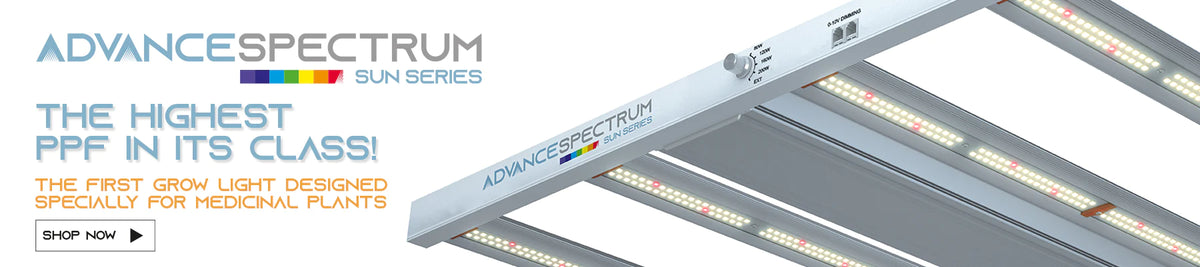 Click here to see our entire line of Advance Spectrum Sun Series LED Grow Lights, the best lights for huge yields.