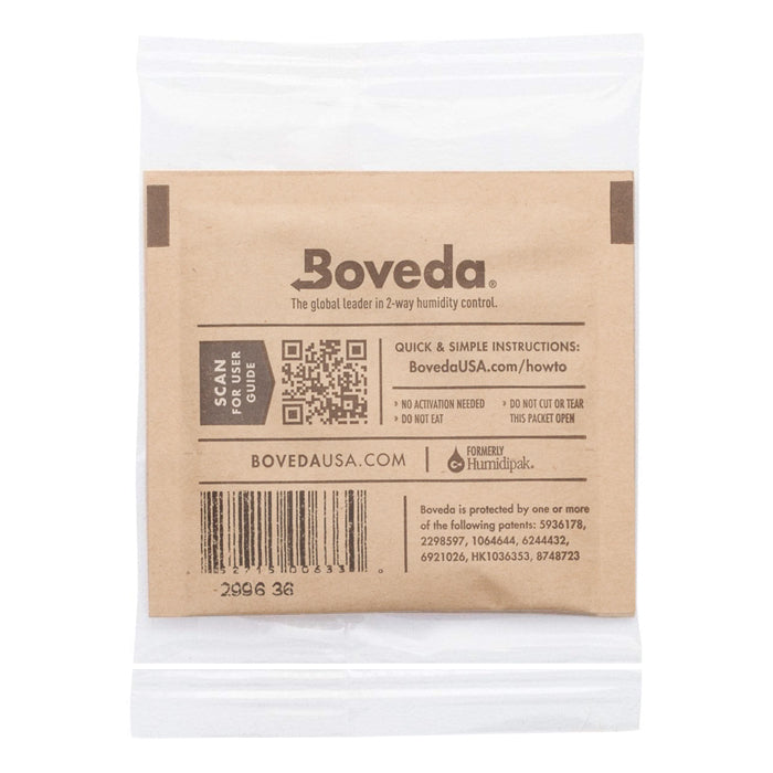 Boveda 2-Way Humidity Control Pack 58% RH 8g Bulk Individually Wrapped ...