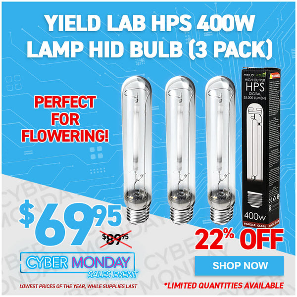 Yield Lab HPS 400w Lamp HID Bulb (3 Pack)