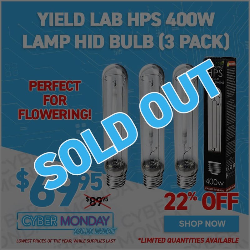 Yield Lab HPS 400w Lamp HID Bulb (3 Pack)