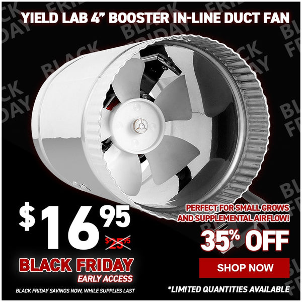 Yield Lab 4” Booster In-Line Duct Fan