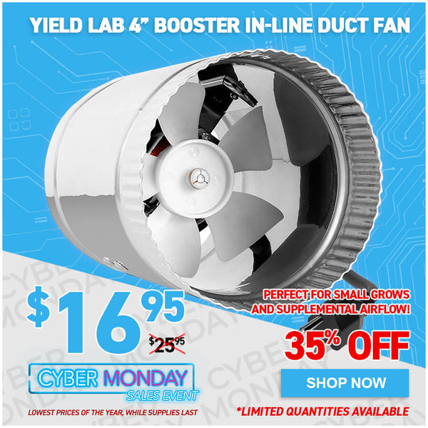 Yield Lab 4” Booster In-Line Duct Fan