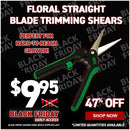 Floral Straight Blade Trimming Shears