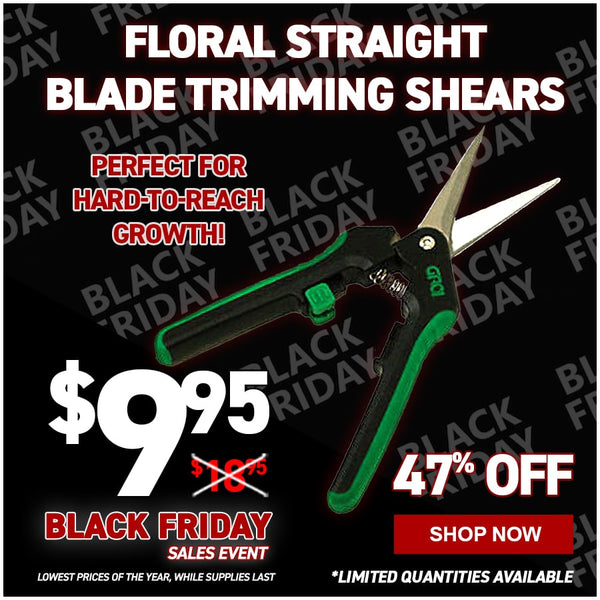 Floral Straight Blade Trimming Shears