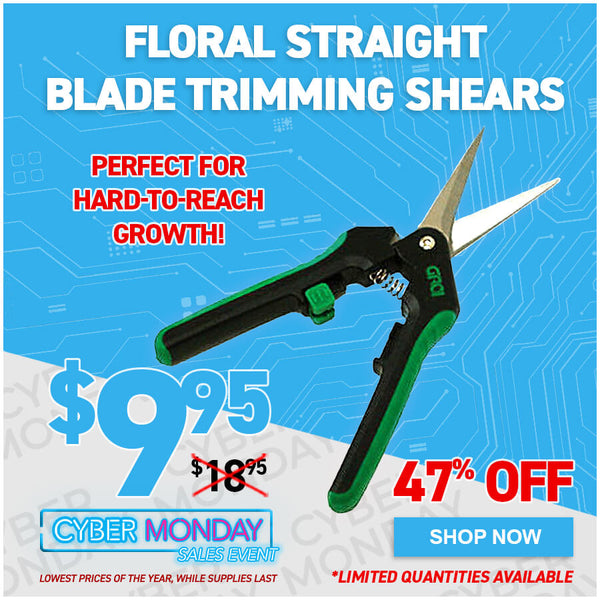 Floral Straight Blade Trimming Shears