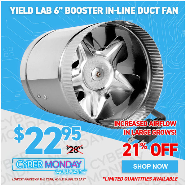 Yield Lab 6” Booster In-Line Duct Fan