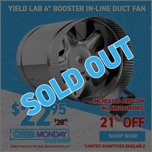 Yield Lab 6” Booster In-Line Duct Fan