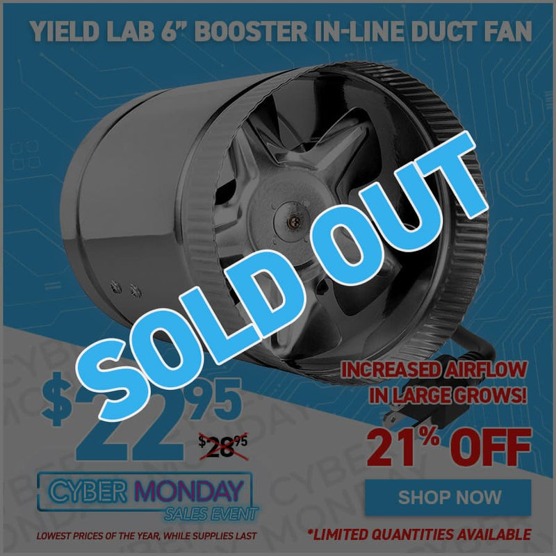 Yield Lab 6” Booster In-Line Duct Fan