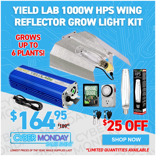 Yield Lab 1000w HPS Wing Reflector Digital Grow Light Kit