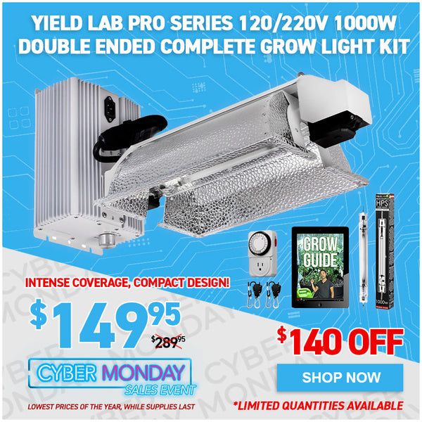 Yield Lab Pro Series 120/220V 1000W Double Ended Complete Grow Light Kit