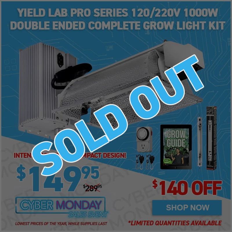Yield Lab Pro Series 120/220V 1000W Double Ended Complete Grow Light Kit