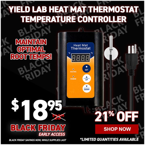 Yield Lab Heat Mat Thermostat Temperature Controller