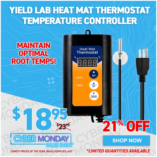 Yield Lab Heat Mat Thermostat Temperature Controller
