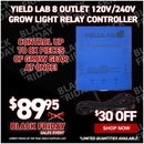Yield Lab 8 Outlet 120v/240v Grow Light Relay Controller