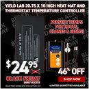Yield Lab 20.75 x 10 Inch Heat Mat and Thermostat Temperature Controller