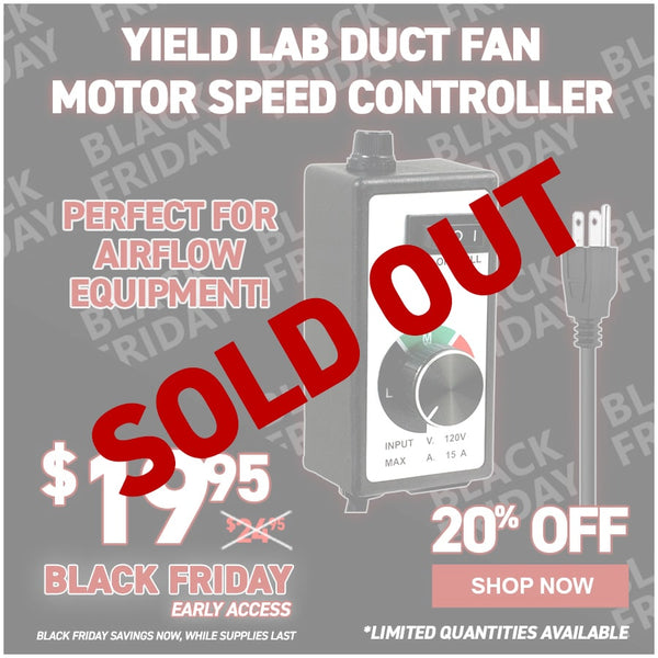 Yield Lab Duct Fan Motor Speed Controller