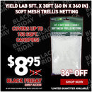 Yield Lab 5ft. x 30ft (60 in x 360 in) Soft Mesh Trellis Netting