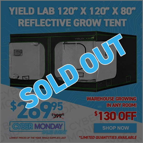Yield Lab 120” x 120” x 80” Reflective Grow Tent (10x10)