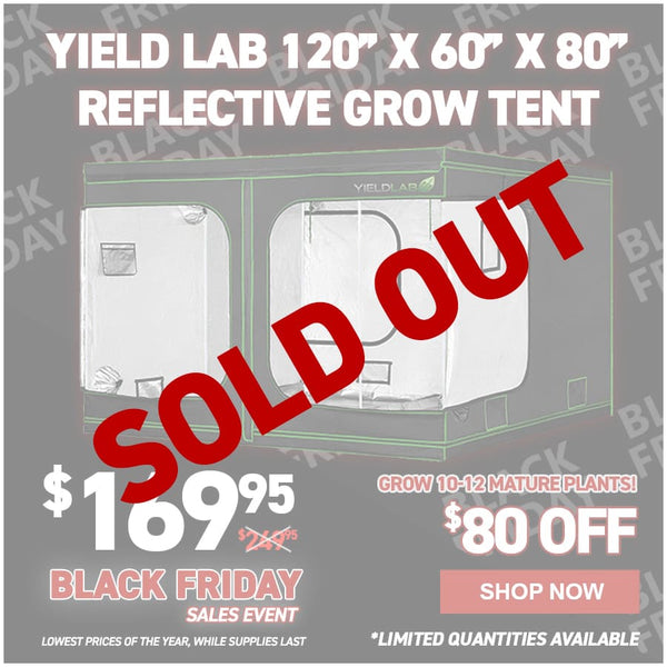 Yield Lab 120” x 60” x 80” Reflective Grow Tent (10x5)