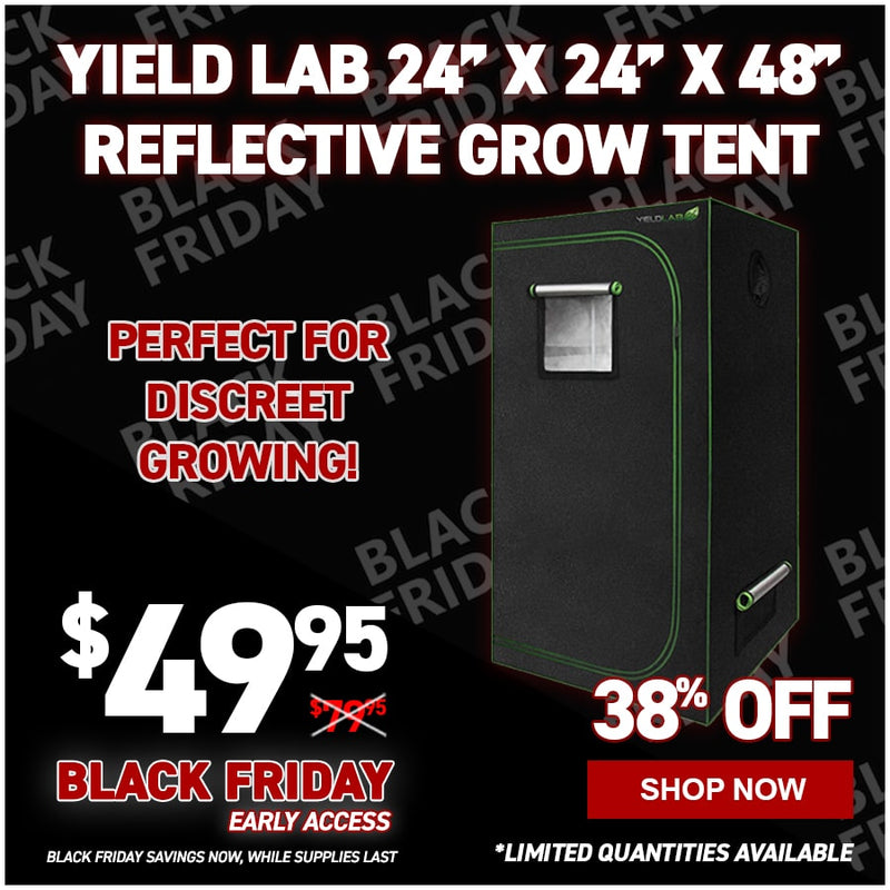 Yield Lab 24” x 24” x 48” Reflective Grow Tent (2x2)