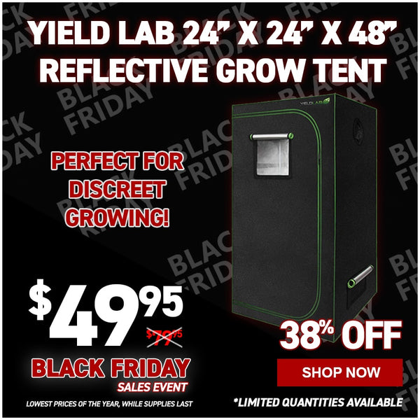 Yield Lab 24” x 24” x 48” Reflective Grow Tent (2x2)
